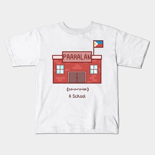 BnW: Paaralan Kids T-Shirt by oletarts